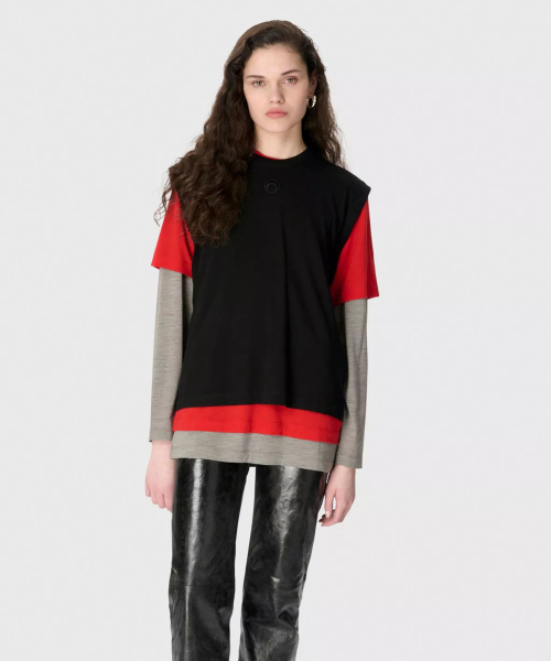 (U) Набор из 3 футболок MERINO JERSEY THREE T-SHIRTS SET GRB1 GREY/RED/BLACK