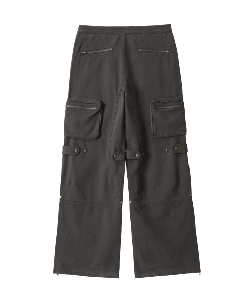 Lowrise Washed Curve Cargo брюки - KHAKI