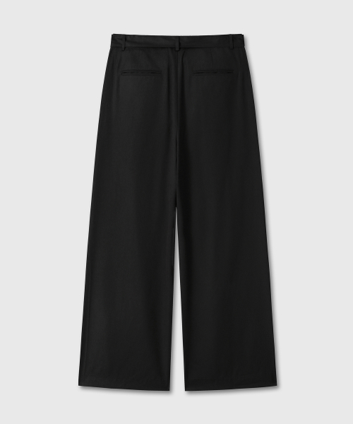 LOOSED BELTED широкий SLACKS (чёрный)