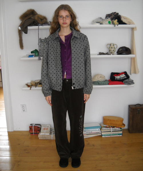 Dotted Herringbone куртка, чёрный