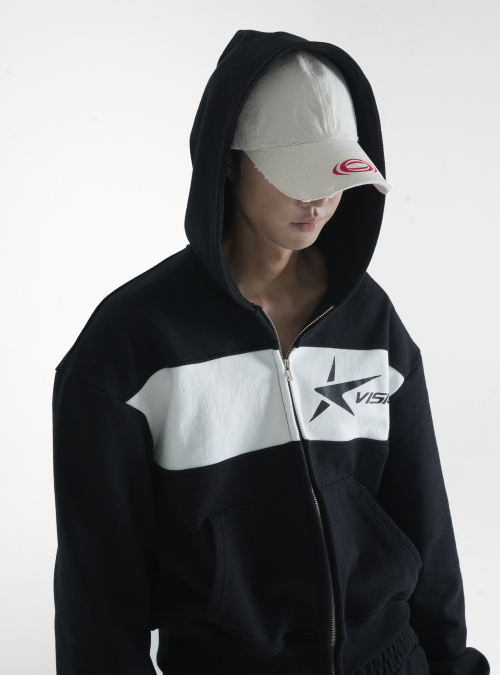 STAR LOGO худи ZIP-UP чёрный