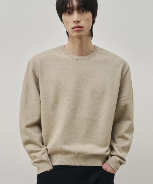 Cloud Touch Round Crop Knit [5COLOR] thumbnail 5