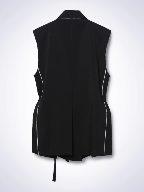 LINE TAILORED жилет чёрный