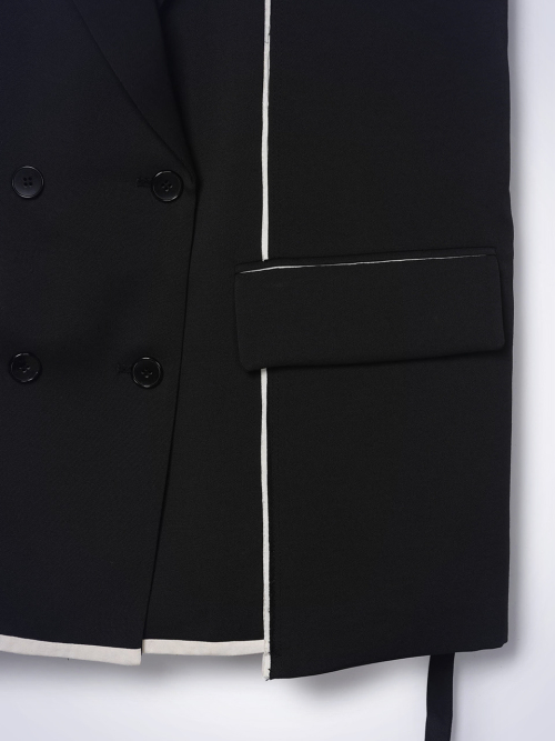 LINE TAILORED жилет чёрный