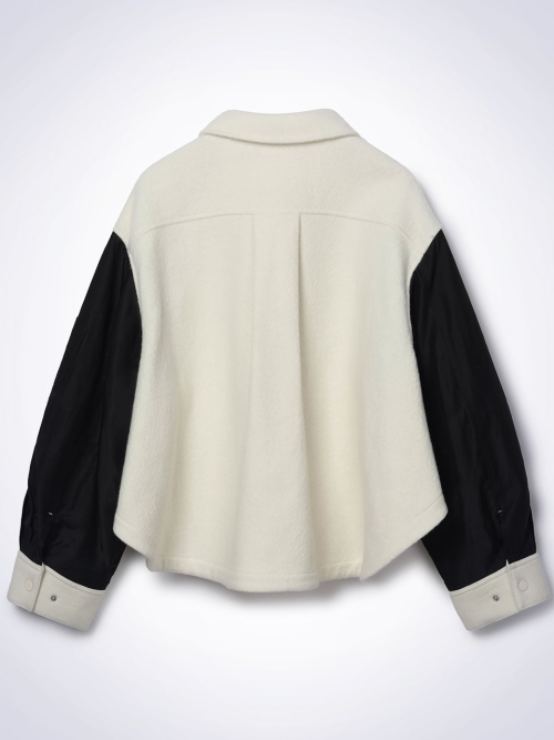 COLOR BLOCK SHIRTS куртка IVORY