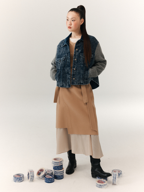 NOI CORDUROY KNIT куртка синий