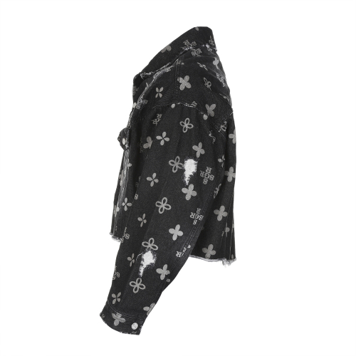 Monogram Clover Trucker Black Denim