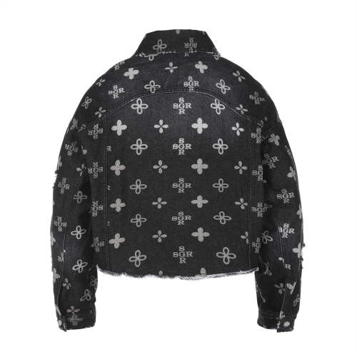 Monogram Clover Trucker Black Denim