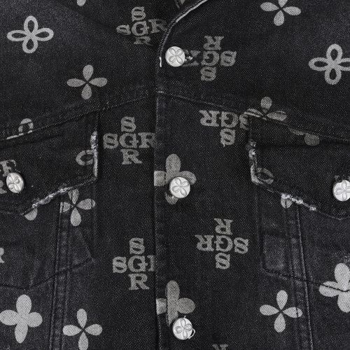 Monogram Clover Trucker Black Denim