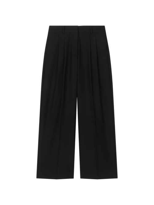 Dual Tuck шерсть Slacks