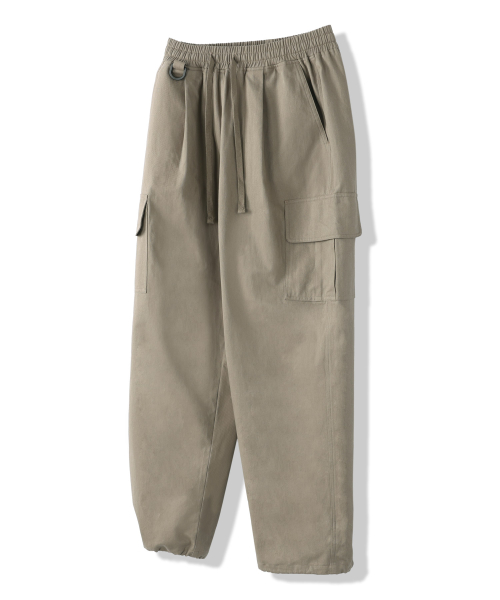 Свободные карго на завязках (хлопок) [Beige]