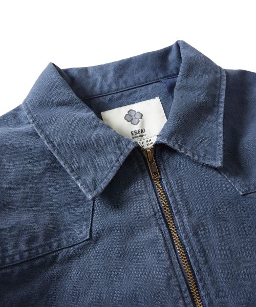 WASHED CANVAS WORK куртка (VINTAGE синий)