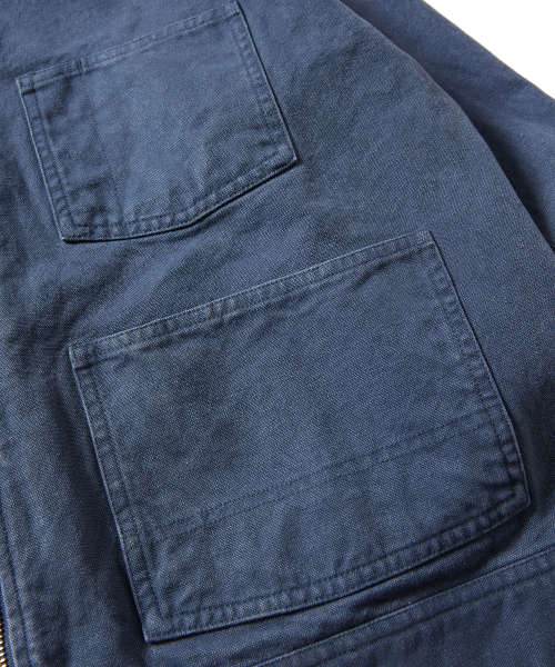 WASHED CANVAS WORK куртка (VINTAGE синий)
