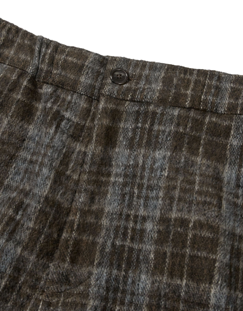 [Mmlg] PLAID EASY PANTS (BLUE)