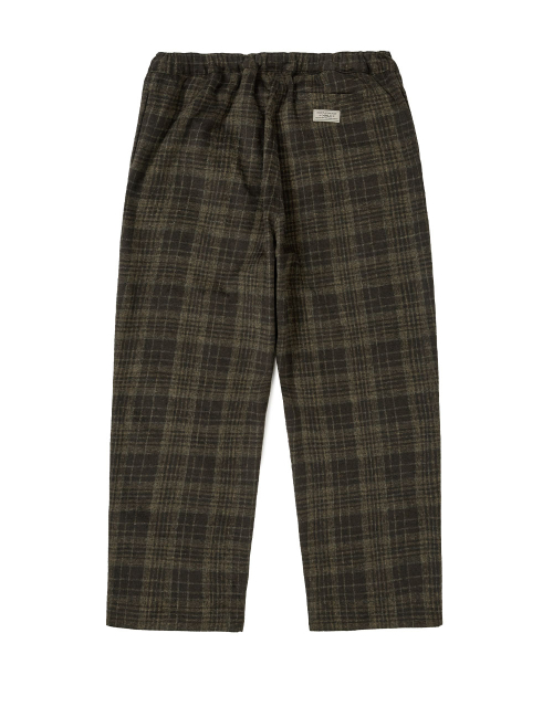 [Mmlg] PLAID EASY PANTS (BROWN)