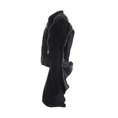 Бомбер на молнии Round Zip Bomber Matte Black
