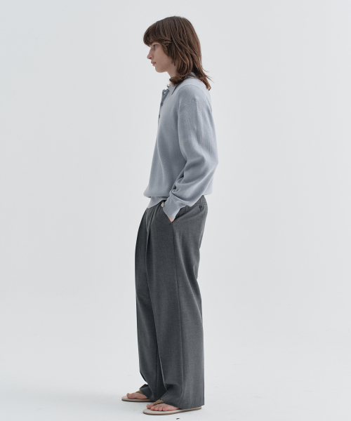 Classic Straight Slacks_Grey