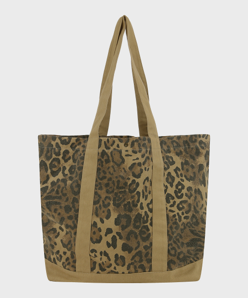 URBAN LEOPARD TWILL TOTE BAG