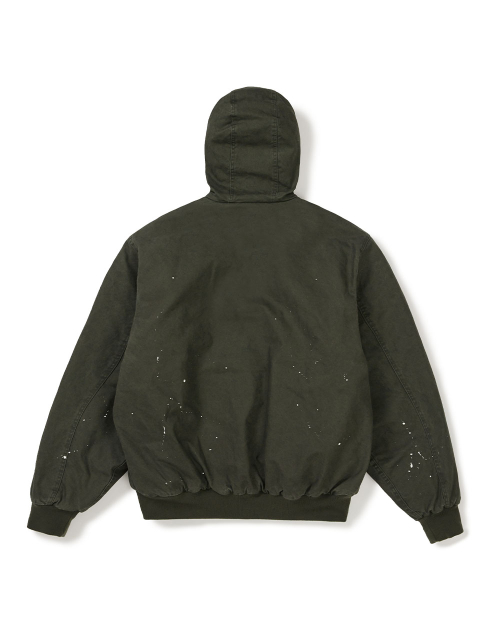 [Mmlg] WASHED WORKERS HOODIE JACKET (KHAKI)