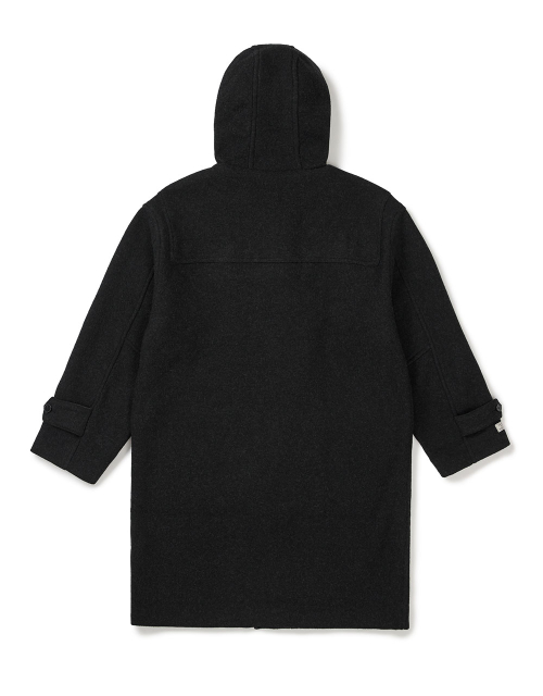 [Mmlg] HERITAGE PLAID DUFFLE COAT (BLACK)