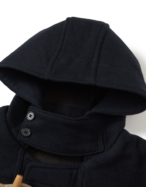 [Mmlg] HERITAGE PLAID DUFFLE COAT (NAVY)
