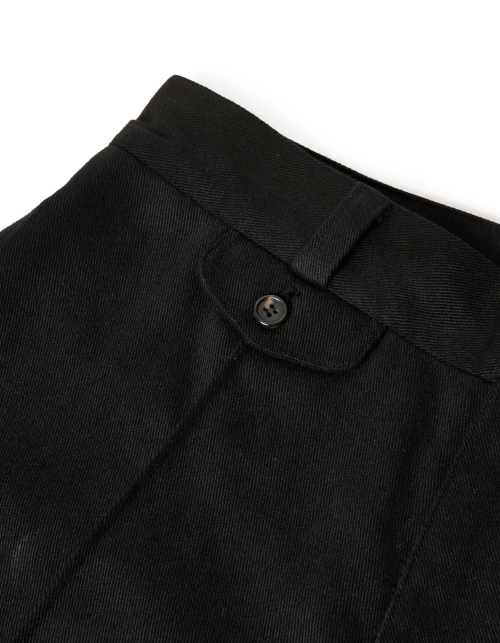 Pintuck Chino Pants - Black