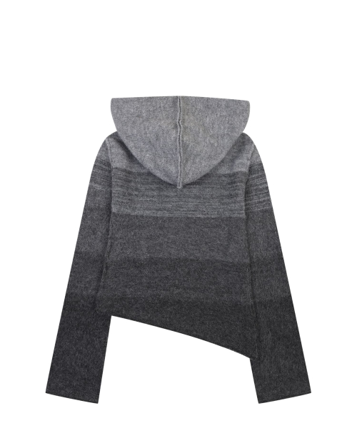 GRADIENT HOOD PULLOVER [GRAY]