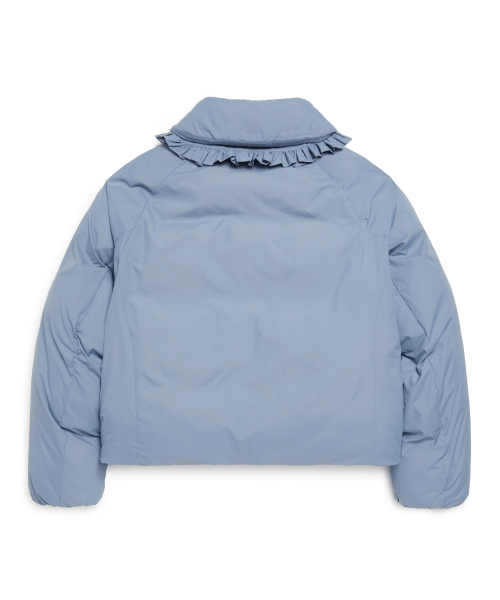 Женский пуховик Clove с воротником с рюшами - GREYISH BLUE