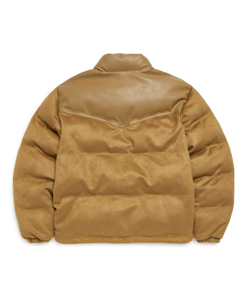 Suede Western Puffer Стёганая куртка - Camel