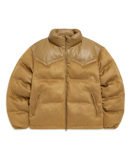 Suede Western Puffer Стёганая куртка - Camel