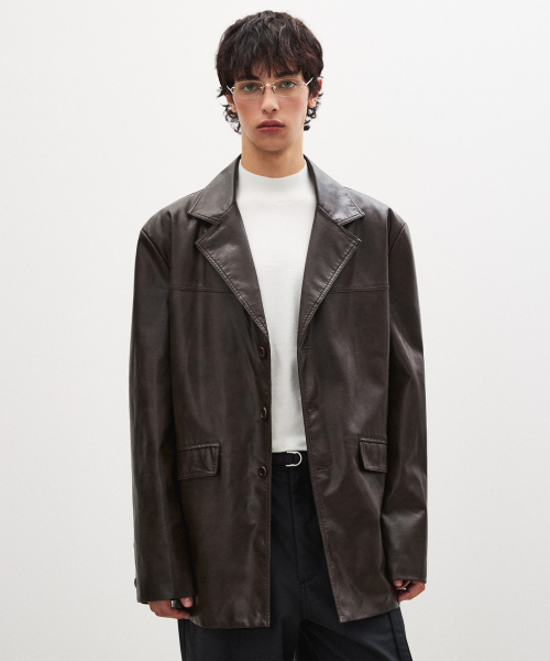 Western кожаная куртка Brown