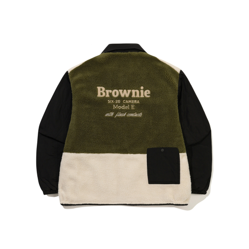Двусторонний пуховик с воротником Brownie BLACK