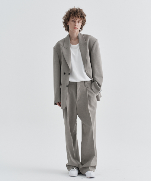 W Classic Single Blazer_Beige