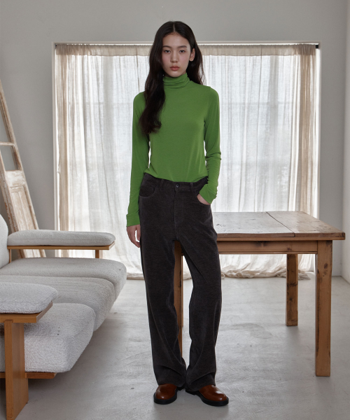 Flow Corduroy Pants (Charcoal Brown)