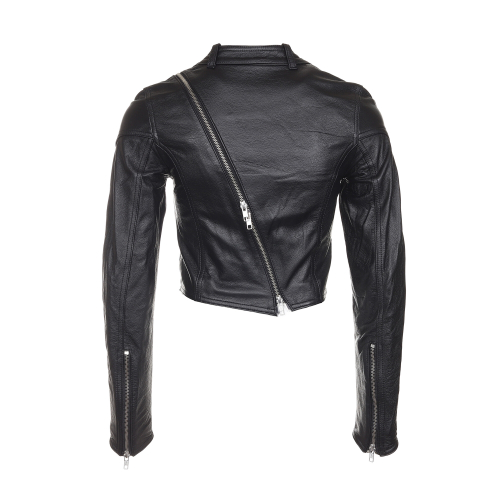 Женская кожаная куртка Slim Fit, Black