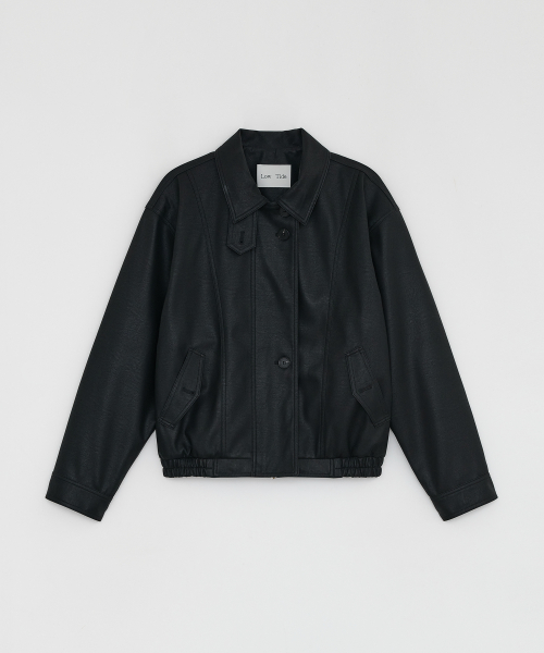 LEATHER BLOUSON [BLACK]