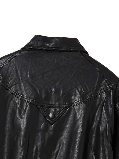 Блузон из искусственной кожи [Black]