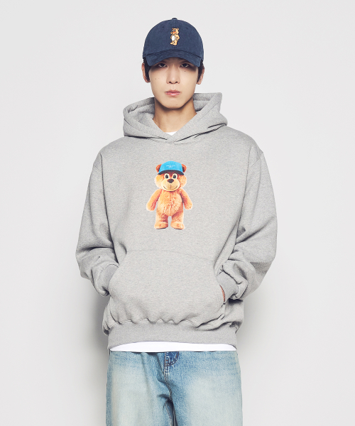 3D STAND AC BEAR NAPPING HOODIE (4COLOR)