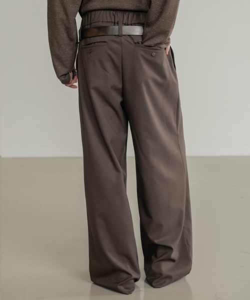 Свободные слаксы на резинке Brown