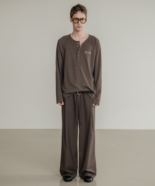 Свободные слаксы на резинке Brown