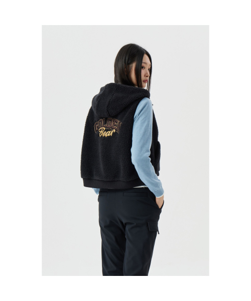 (W) Back Graphic Fleece Vest G5VAW25821BKX