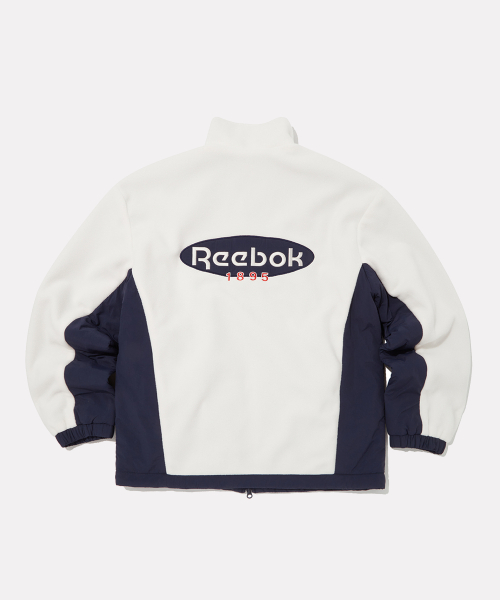 Двусторонняя флисовая куртка - Cream:Navy