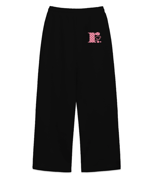 RÖFF TYPE PLAY DOT SYMBOL ONE TUCK WIDE SWEAT PANTS (2color)