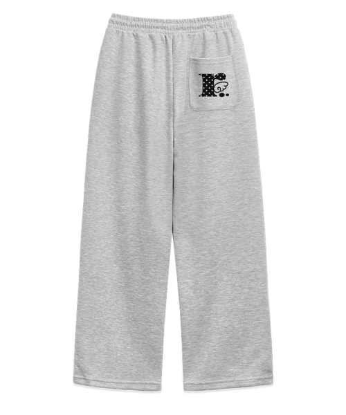 RÖFF TYPE PLAY DOT SYMBOL ONE TUCK WIDE SWEAT PANTS (2color)