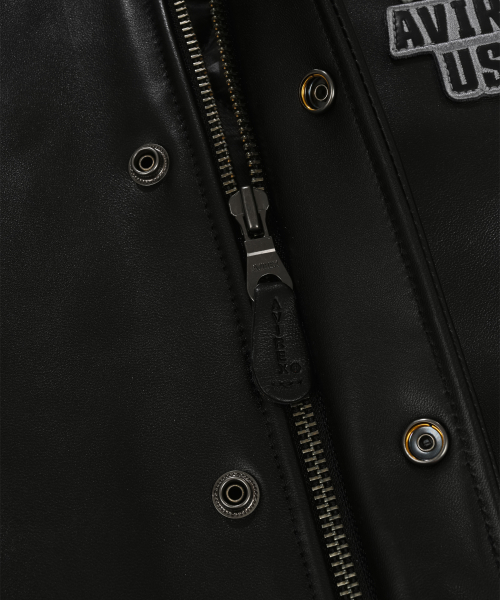 Graphic Varsity Кожаная куртка / 7835250011 Black