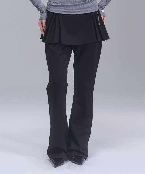 Dallin Layered Bootcut Брюки [Black]