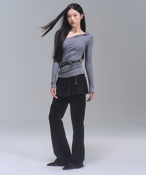 Dallin Layered Bootcut Брюки [Black]