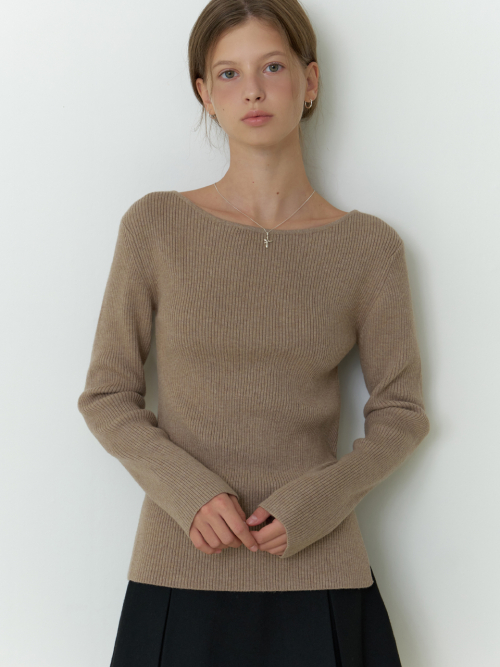 Sevilla boat knit (mocha)