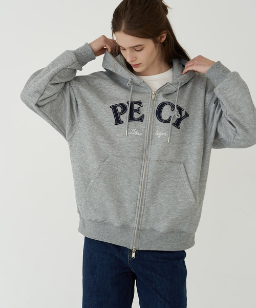 PECY худи на молнии - Grey