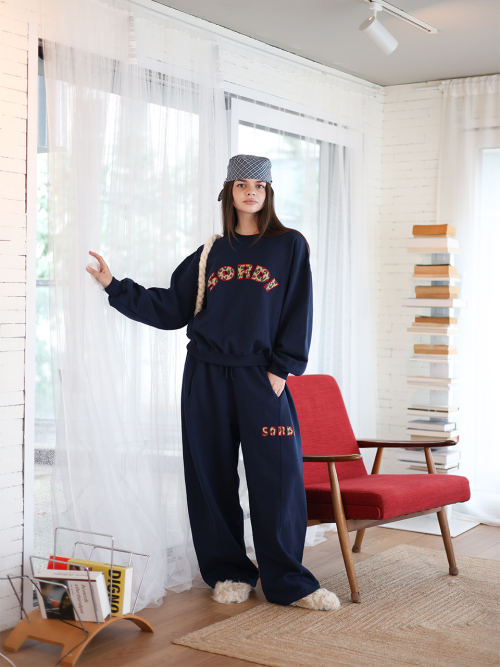 Logo Leo Sweat Pants_navy
